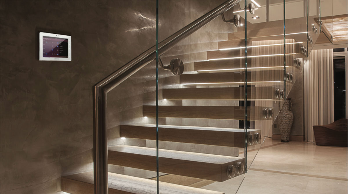 Commercial Smart Home Integration ProHomeControl Stair Lighting